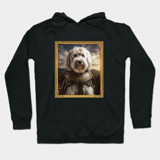 Gallant English Sheepdog - Medieval English Knight (Framed) Hoodie